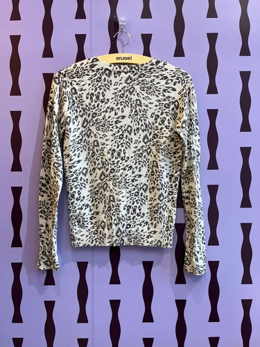 casaqueto animal print dte botões