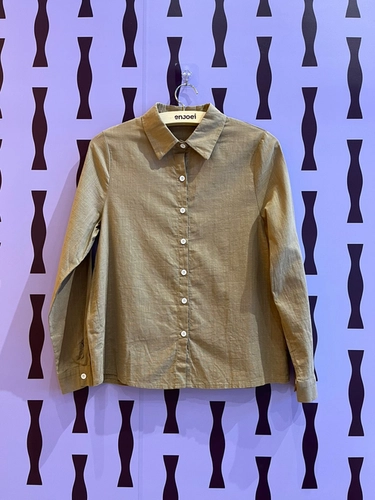camisa ml marrom claro det botões